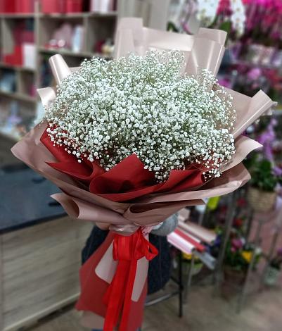 Букет цветов из: Гипсофила в Большое Буньково