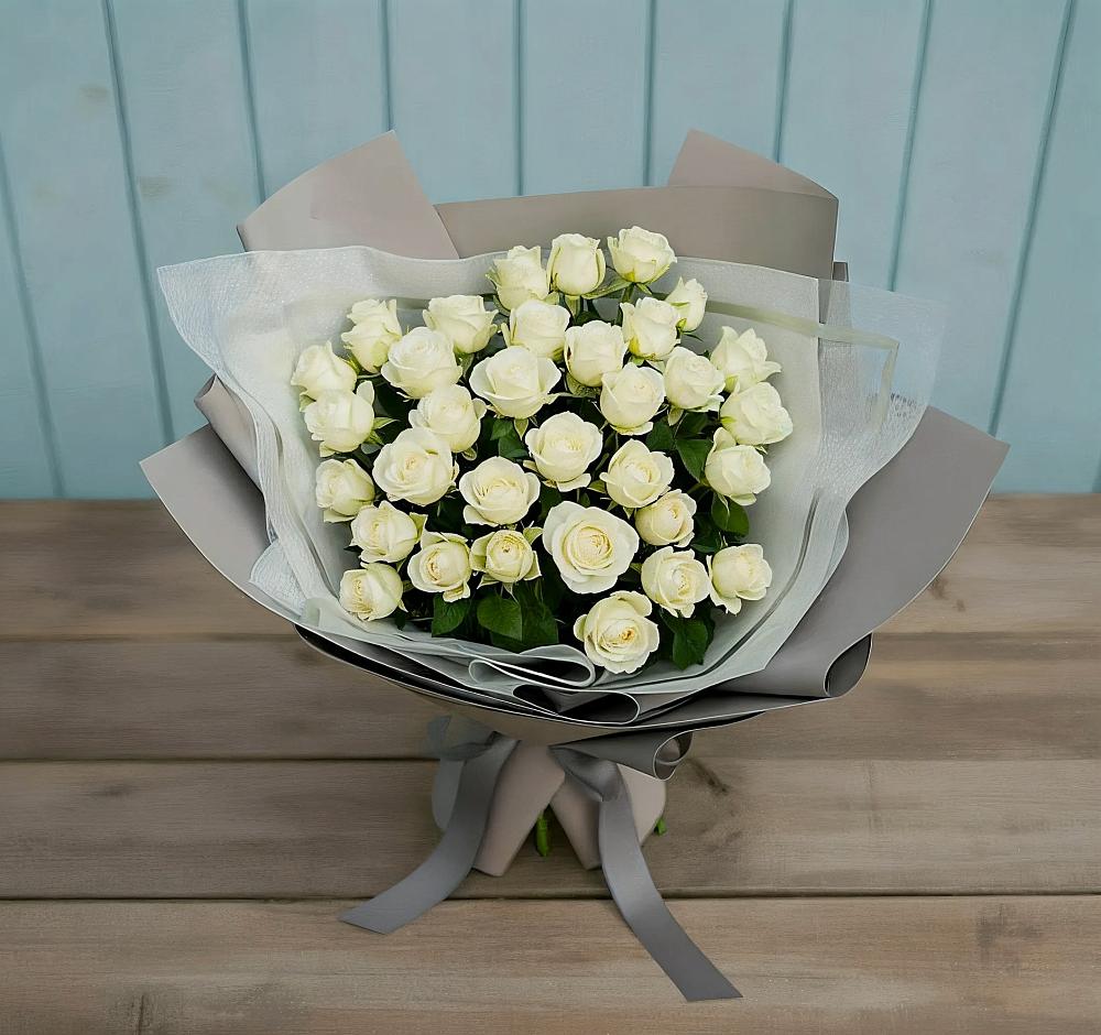 Букет Белоснежная нежность в Большое Буньково