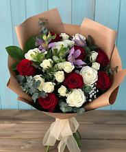 Букет цветов из:  Розы и Альстромерии в Большое Буньково