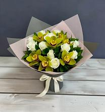 Букет цветов из:  Орхидеи и Розы в Большое Буньково