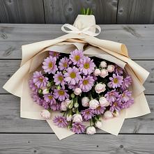 Букет цветов из:  Розы и Хризантемы в Большое Буньково