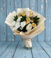 Букет цветов из:  Розы и Хризантемы в Большое Буньково