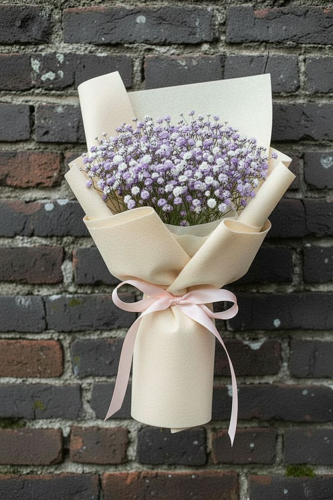 Букет цветов из: Гипсофила в Большое Буньково