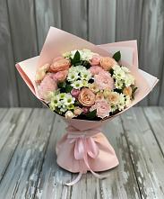 Букет цветов из:  Гвоздики, Розы и Хризантемы в Большое Буньково