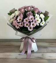 Букет цветов из:  Хризантемы и Розы в Большое Буньково