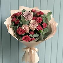 Букет цветов из:  Гвоздики и Розы в Большое Буньково