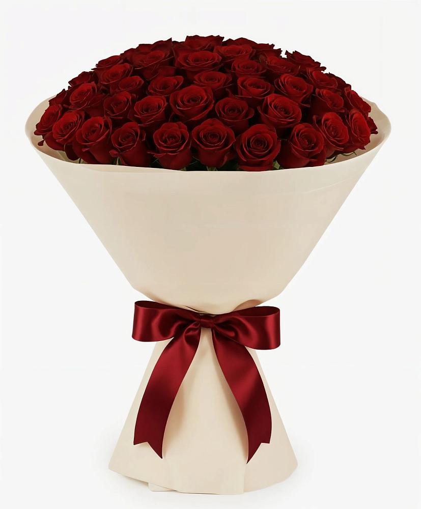 Букет 101 Бордовая роза Блэк Бакарра в Большое Буньково